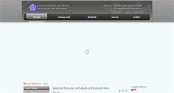Desktop Screenshot of fekon.unsrat.ac.id