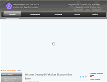 Tablet Screenshot of fekon.unsrat.ac.id
